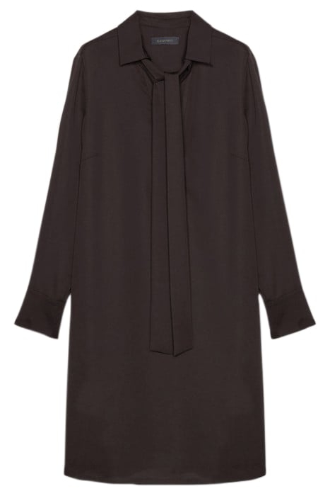 CHEMISIER DRESS WITH SASH BLACK 4