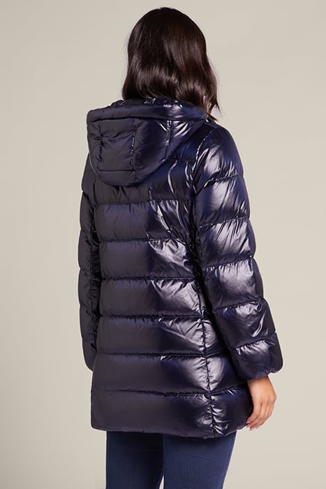 DOWN JACKET WITH SIDE SNAP BUTTONS BLUE 2