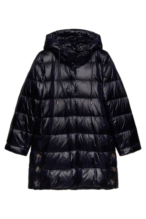 DOWN JACKET WITH SIDE SNAP BUTTONS BLUE 4