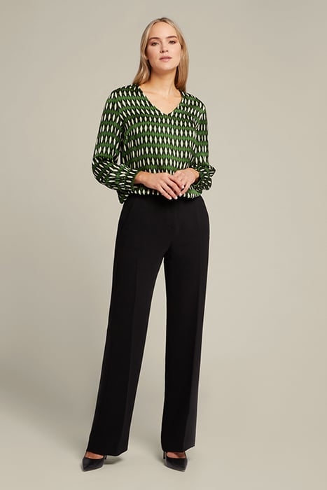 BLOUSE WITH GEOMETRIC PRINT WHITE 3