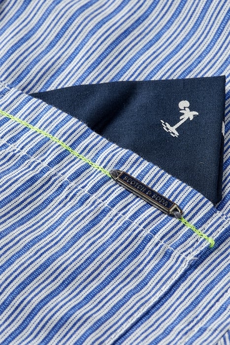 REGULAR-FIT - YARN-DYED SHIRT BLUE/WHITE STRIPE 4