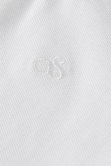 REGULAR FIT FABRIC-DYED POLO WHITE 3