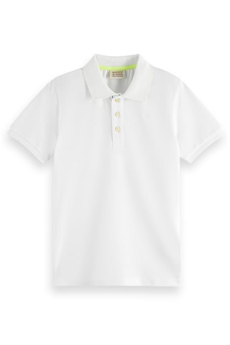 REGULAR FIT FABRIC-DYED POLO WHITE 1