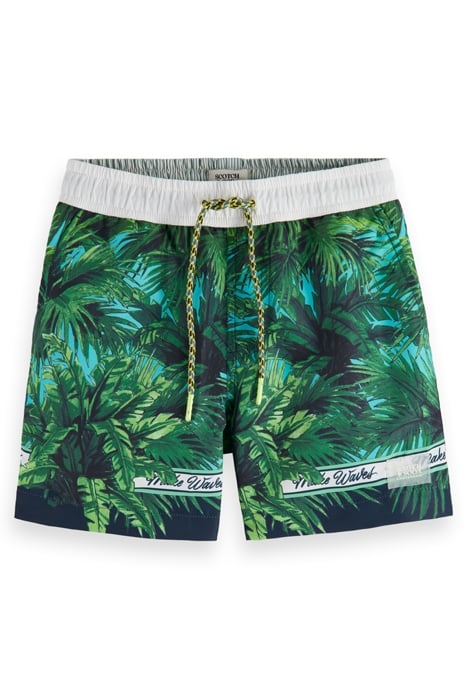 MID-LENGTH - ALL-OVER PRINTED SWIMSHORTS PALM PRINT 1