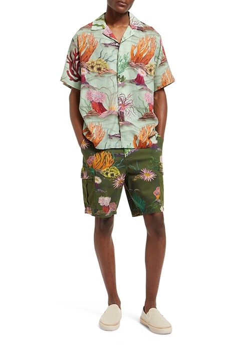 SEASONAL - RELAXED PRINTED TWI CAMO CORAL AOP 3