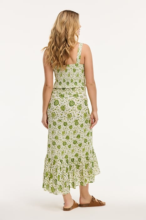 GIA SKIRT BOTANIC FLOWER GREEN BOTANIC PASSIFLORA 3