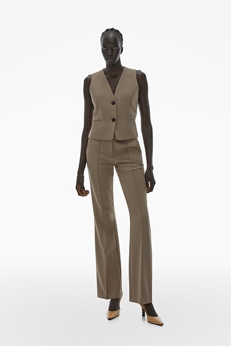 TUX VEST POLYESTER, VIRGIN WOOL, ELASTANE TAUPE 3