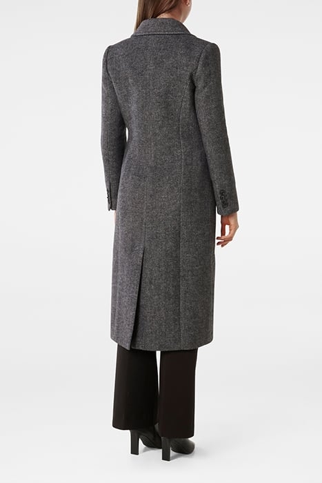 SYDNEY DOUBLE BREASTED BUTTON COAT BLACK 2