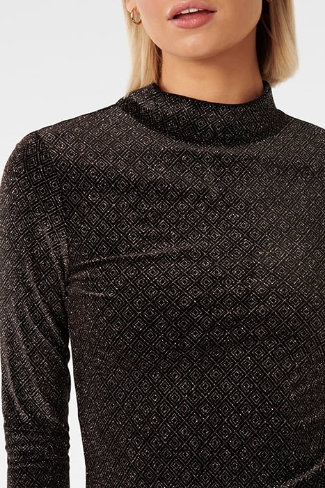 MARINA VELVET HIGH NECK TOP BLACK 6