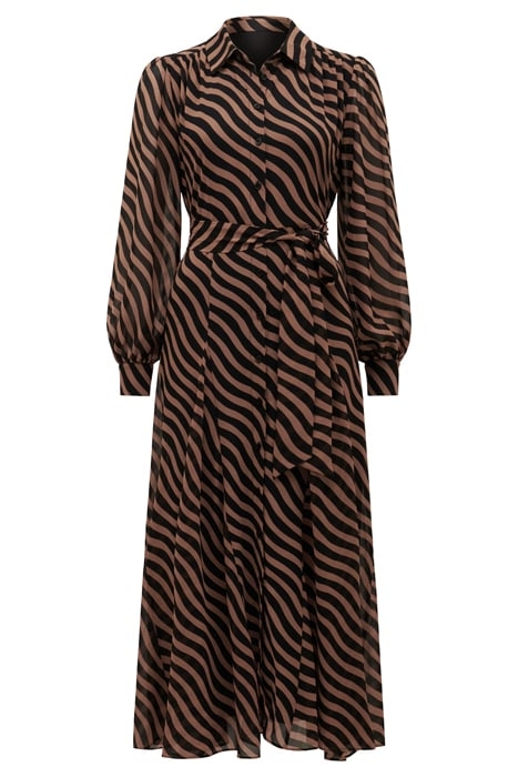 FIONA GODET SHIRT MIDI DRESS PRINT OPTION 1 3