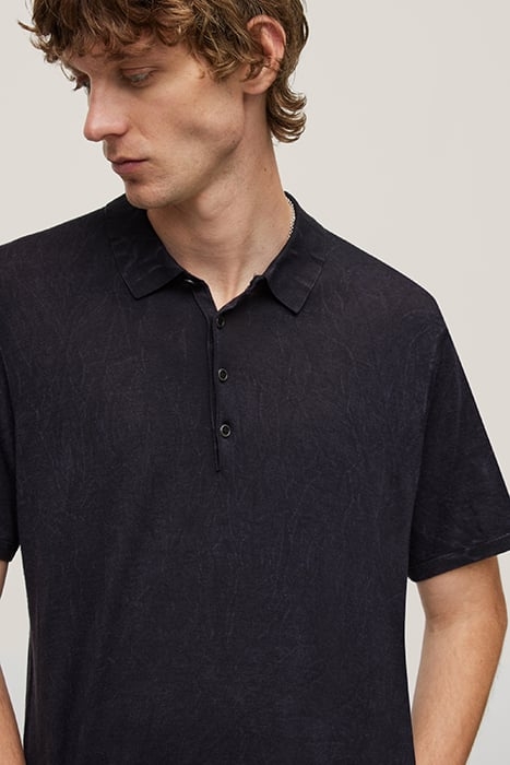 CHATHAM REGULAR FIT SS P OLO WITHPIGMENT BLACK 2