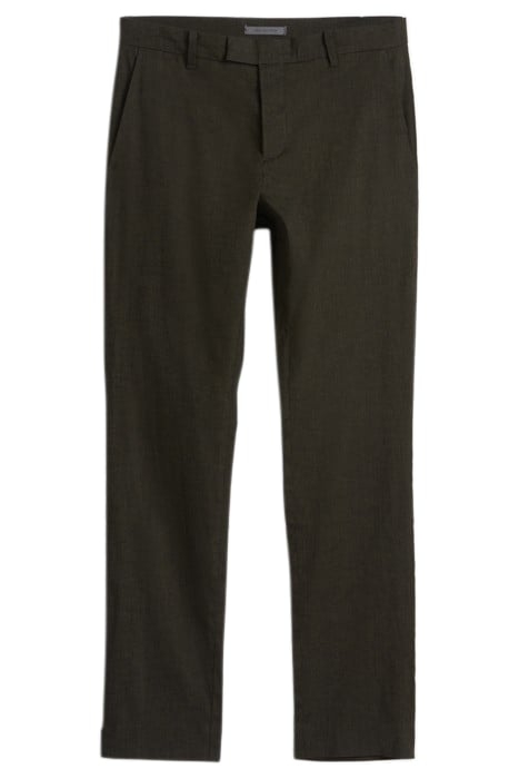 SLIM FIT PANTS WITH WELT HIP POCKET AND KELP 2