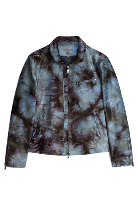 DOUBLE ZIP FRONT JACKET WITH MULTI ZIP P FROST BLUE 2