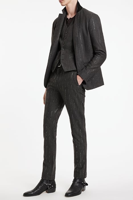 SLIM FIT PANTS WITH WELT HIP POCKET AND ESPRESSO 3