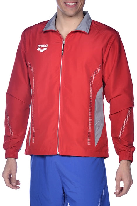 TL WARM UP JACKET RED-GREY 1