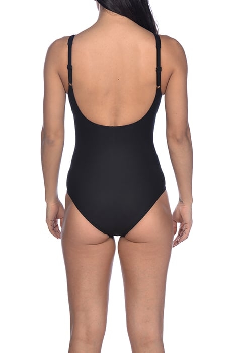 W DANA U BACK ONE PIECE BLACK-WHITE 2