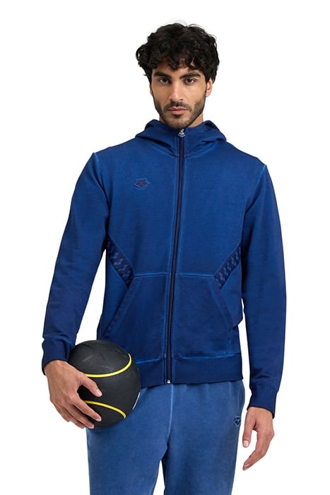 ARENA ICONS HOODED JACKET NAVY DELAVE-NAVY-WHITE 2