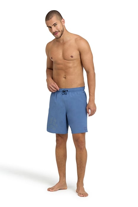 MEN'S ARENA EVO BEACH BOXER LOGO GREY BLUE 3