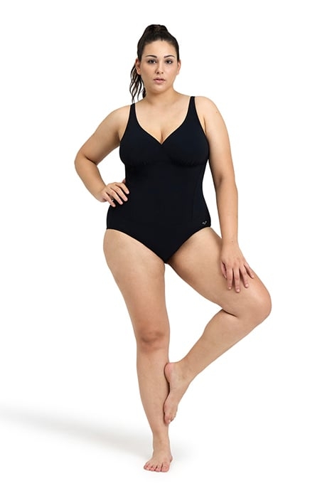 WOMEN'S BODYLIFT SWIMSUIT MAURA U BACK P BLACK 1