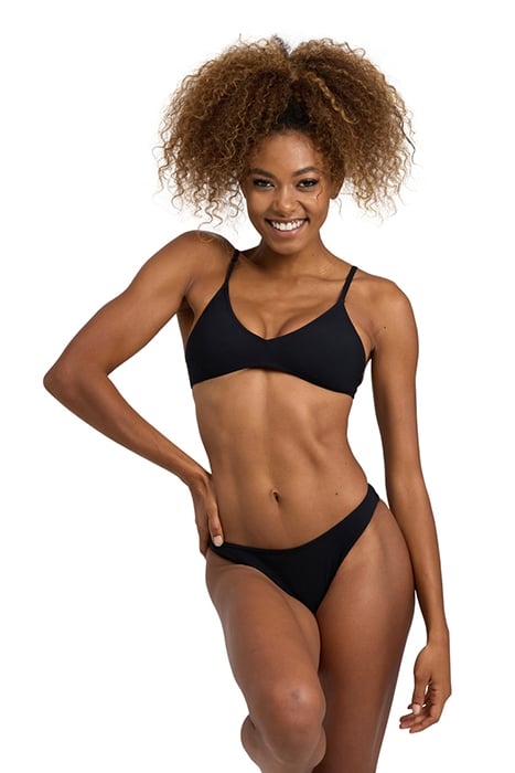 WOMEN'S ARENA SOLID BIKINI TRIANGLE BLACK 1