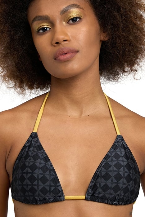WOMEN'S ARENA 50TH BIKINI TRIANGLE BLACK MULTI-GOLD 8