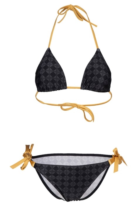 WOMEN'S ARENA 50TH BIKINI TRIANGLE BLACK MULTI-GOLD 4