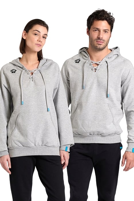 TEAM HOODED SWEAT LACED MEDIUM GREY HEATHER-LACE 6