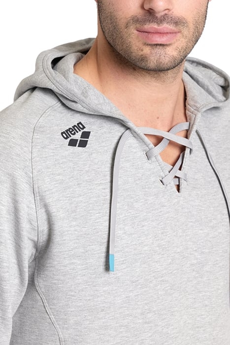 TEAM HOODED SWEAT LACED MEDIUM GREY HEATHER-LACE 8