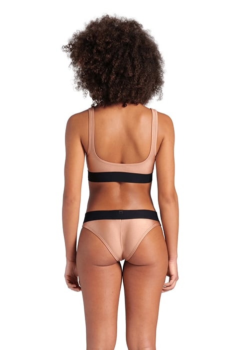 WOMEN'S ARENA BICOLORE ELASTIC BRALETTE CREAM 3