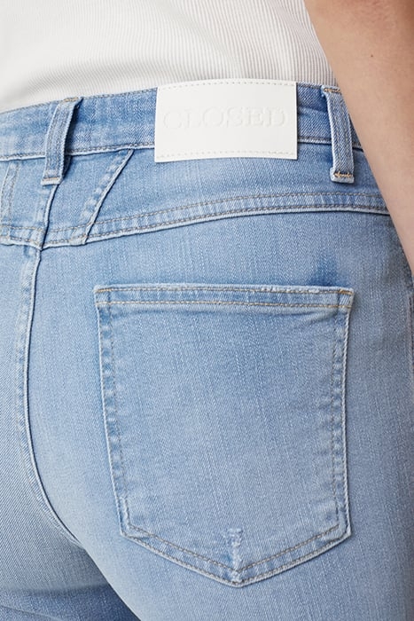 SKINNY PUSHER JEANS MID BLUE 7