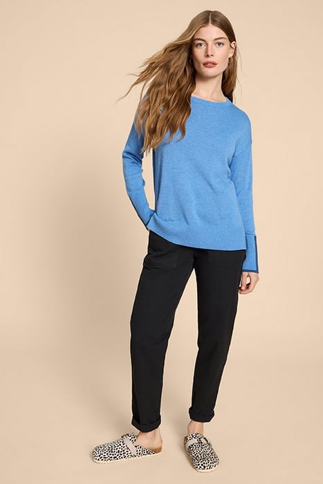 OLIVE JUMPER CHAMBRAY BLUE 1