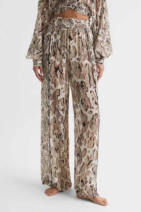 DENNY-PRINT WIDE-LEG & FLARED PANTS PRINT 1