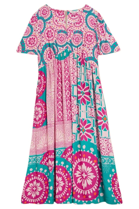 LUCY ECO VERO MINI DRESS PINK PRINTED 2