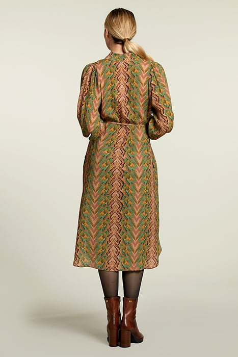 MULTI FANTASY V-NECK DRESS 2