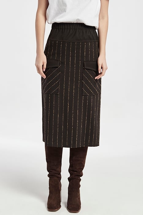 DIPLOMATIC LINE CARGO POCKETS SKIRT BROWN 1