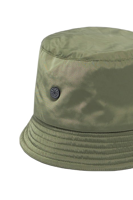 MILITARY GREEN NYLON BUCKET HAT 2