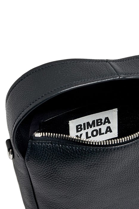 M BLACK LEATHER SLOUCH BAG 3