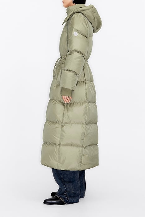 LONG POWDER GREEN DOWN PUFFER 4