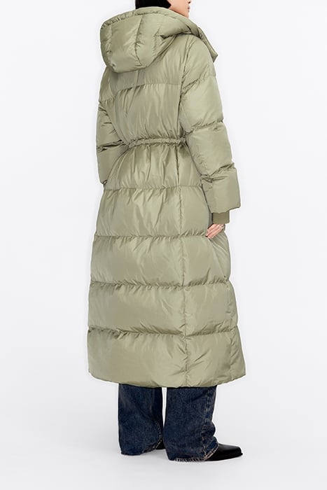 LONG POWDER GREEN DOWN PUFFER 2