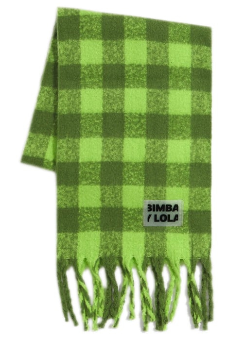 GREEN CHECKED SCARF 1