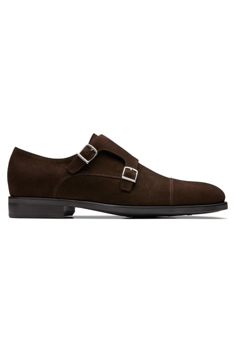 DARK BROWN DOUBLE MONK STRAP 1