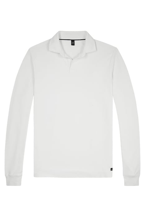 CLINE | TECH STRETCH POLO PURE WHITE 1