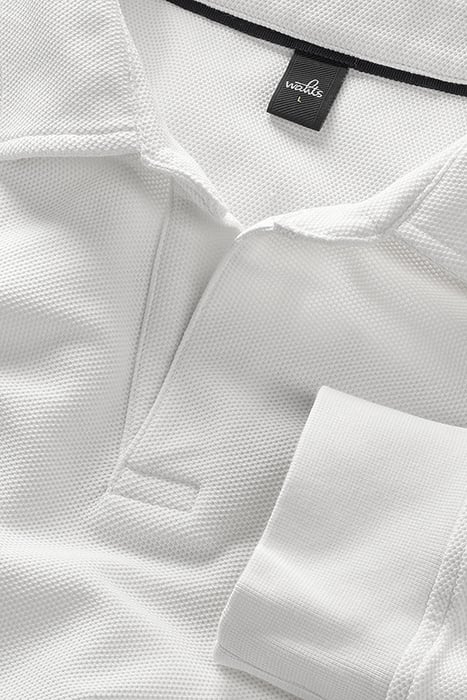 CLINE | TECH STRETCH POLO PURE WHITE 2
