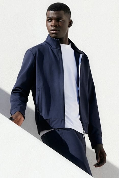 FOLEY | TECH JERSEY JACKET NAVY BLUE 4