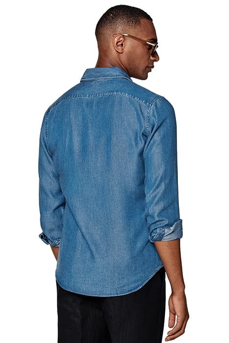 BLUE SLIM FIT SHIRT 2