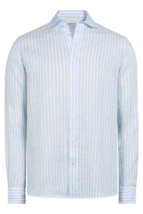 LIGHT BLUE STRIPED SLIM FIT SHIRT 1