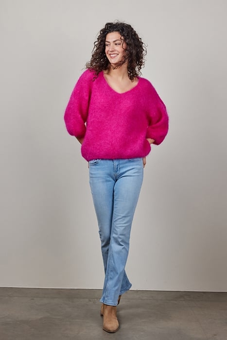 MOHAIR PULLOVER MIRA RASPBERRY PINK 2