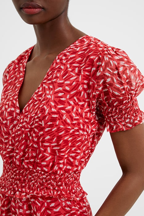 BILLI RECY HALLIE SHORT DRESS RED 5