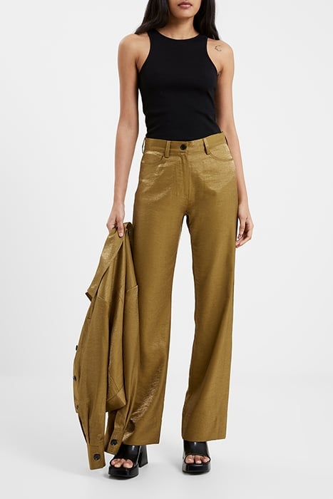 CAMMIE SHIMMER TROUSERS BROWN 7