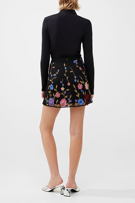 ASTRIDA EMBELLISHED SKIRT BLACK 3